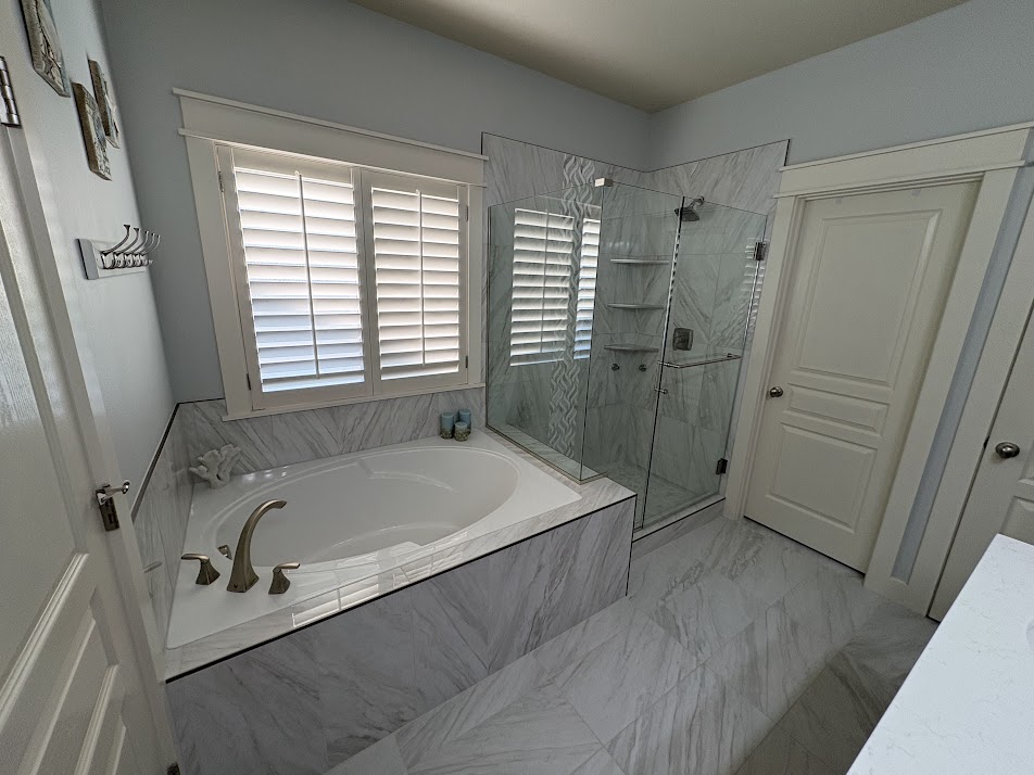 Master bathroom remodel in Star, ID by West Coast Custom Tile and Stone
